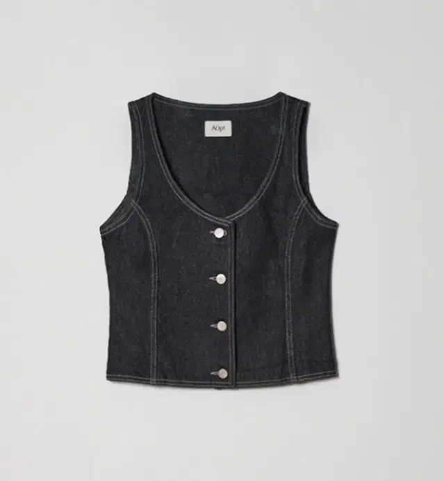 아옵트 데님 베스트 Aopt CROPPED DENIM VEST