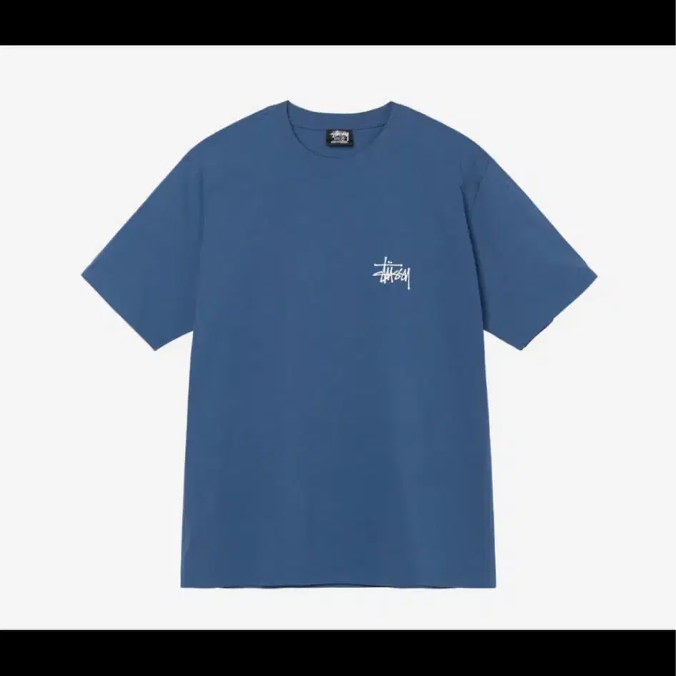 스투시 티셔츠 베이직 스투시 STUSSY 티 반팔 미드나잇