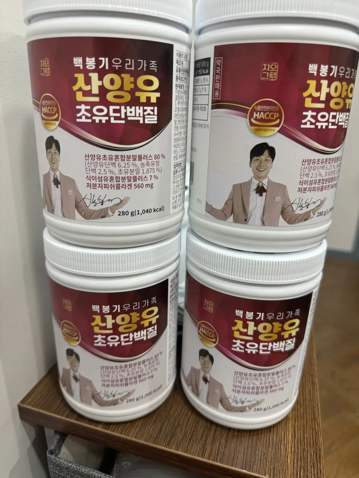 산양유 초유 단백질 280g 4통 단백질파우더 프로틴 다이어트