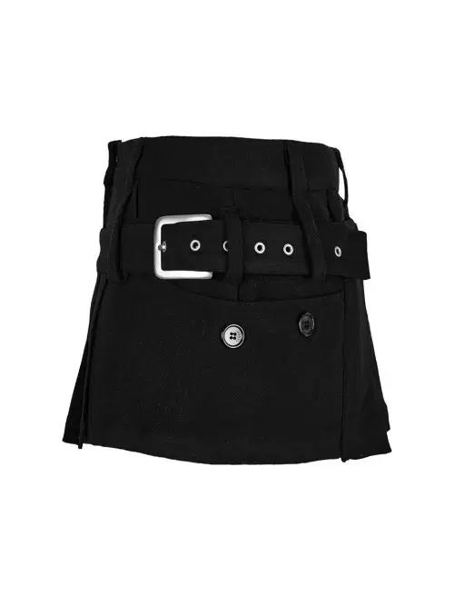 Cerric buckle micro mini skirt 세릭 버클 스커트