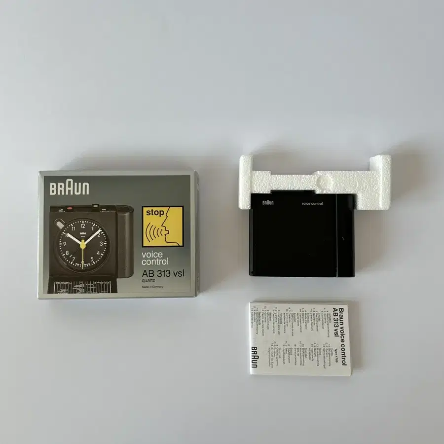 90s Braun 탁상시계 빈티지 브라운 AB 313 vsl