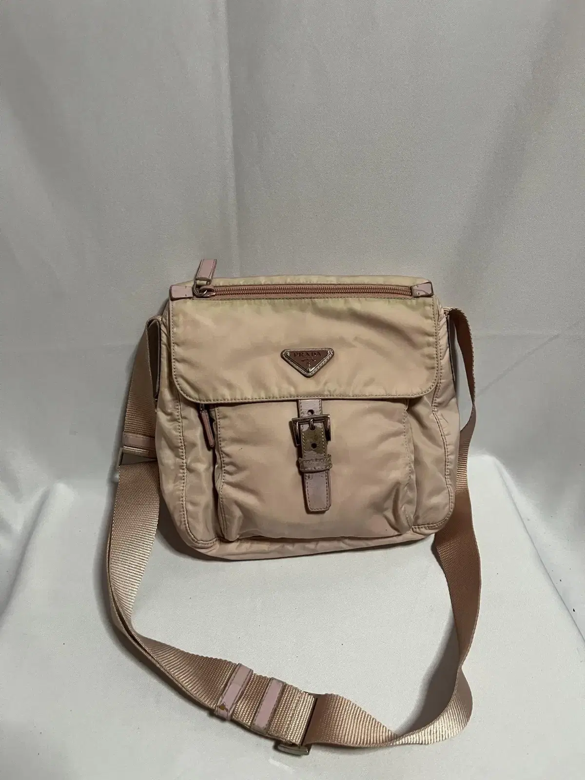 Prada cignature Pink Pocono Crossbody Messenger and Shoulder Bag