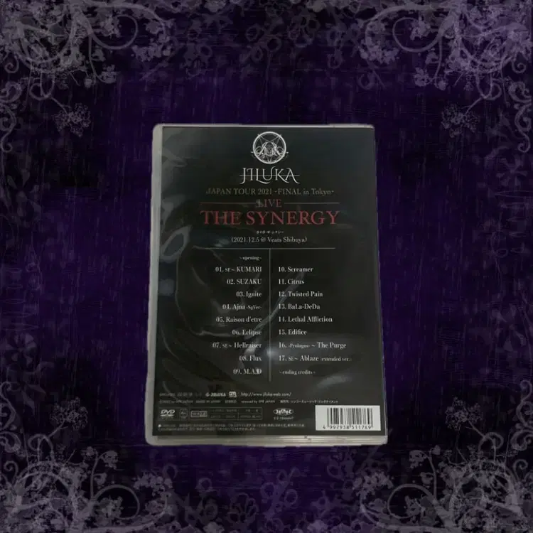 Jiluka THE SYNERGY live DVD 판매합니다