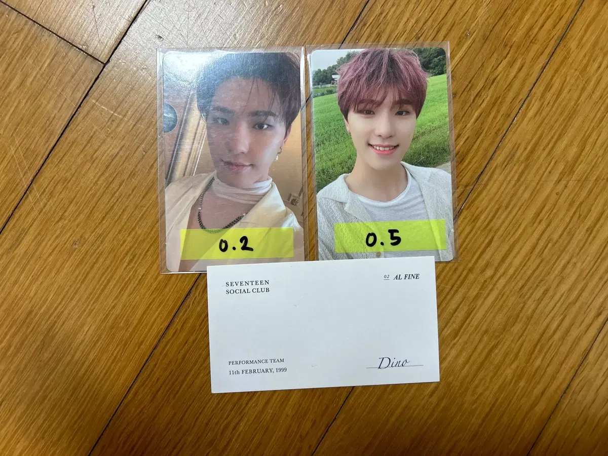 Seventeen dino Social Club photocard WTS