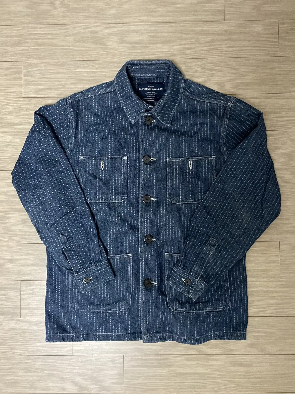 Men's Denim Button-Up Jacket