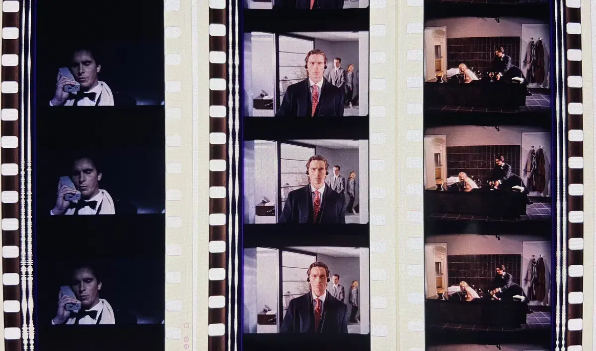 American Psycho 6 Film Cuts / Movie Film / Film Paper