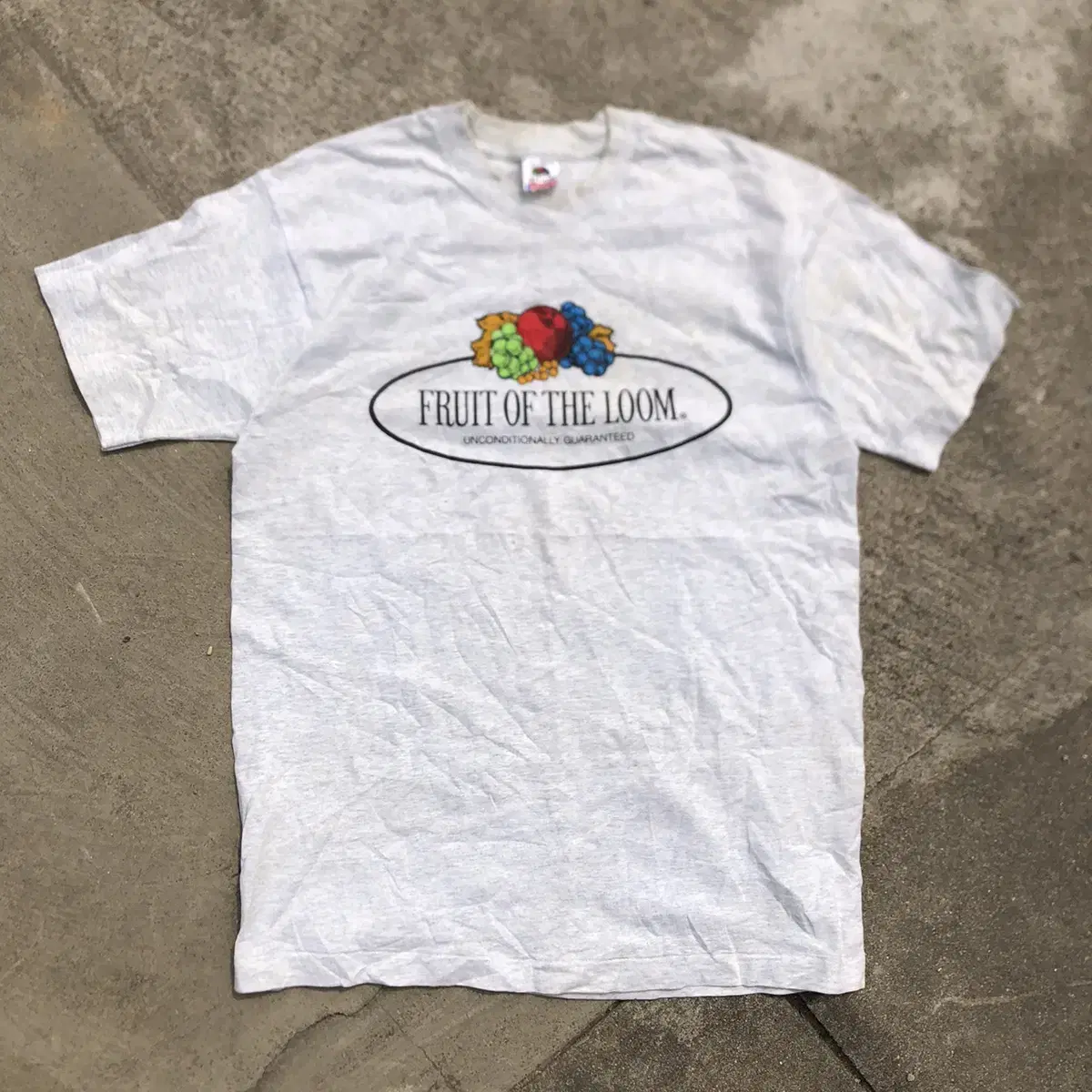 [L] 90s Fruit Of The Loom Logo Vahn Short Sleeve Tee