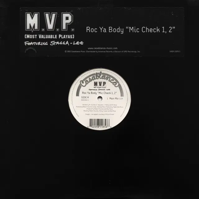 M.V.P. - Roc Ya Body "Mic Check 1, 2" LP