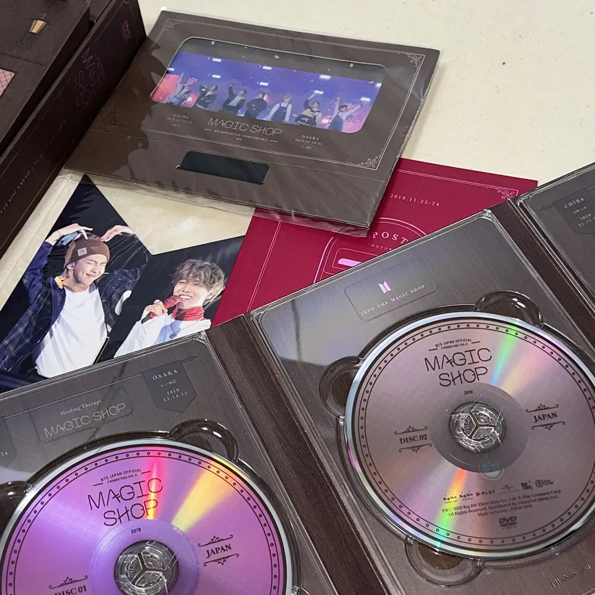 방탄소년단 일본 매직샵 일직샵 지민 DVD 포카 포함 풀셋 양도