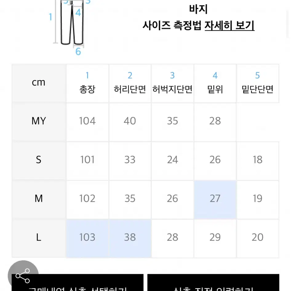 미드나잇무브 미스핏 청바지 M사이즈