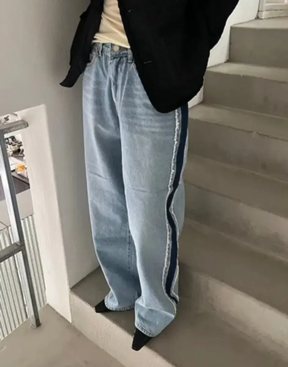 모어프로덕트 line denim 데님 팬츠 청바지