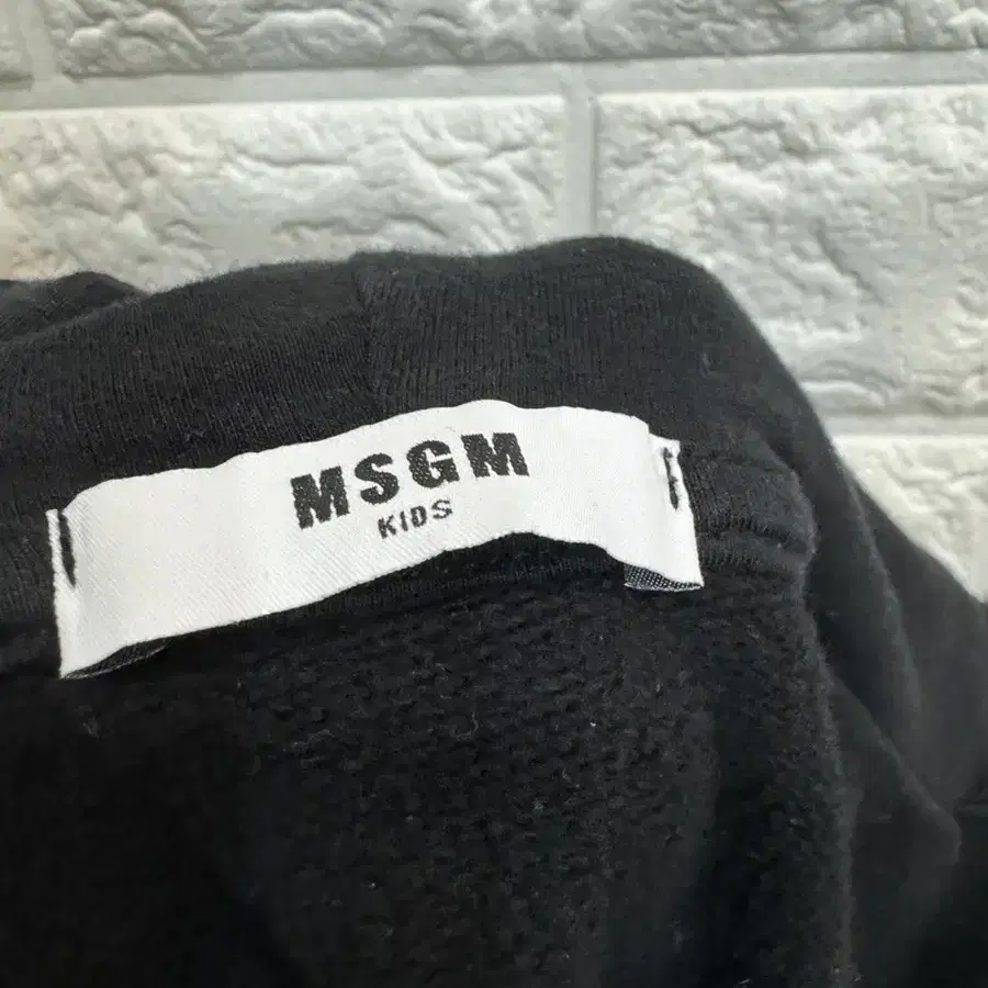 msgm kids 로고 프린트 후드집업