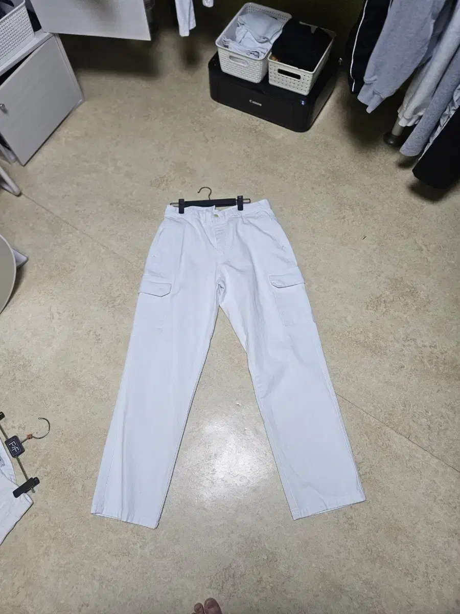 Custom Acklow White Cargo Denim