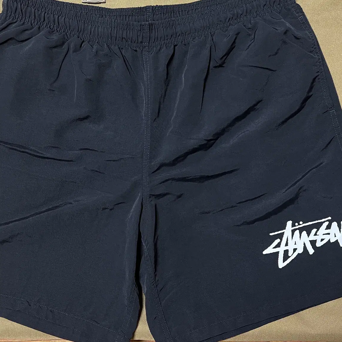 스투시 Big Stock Water Shorts Black