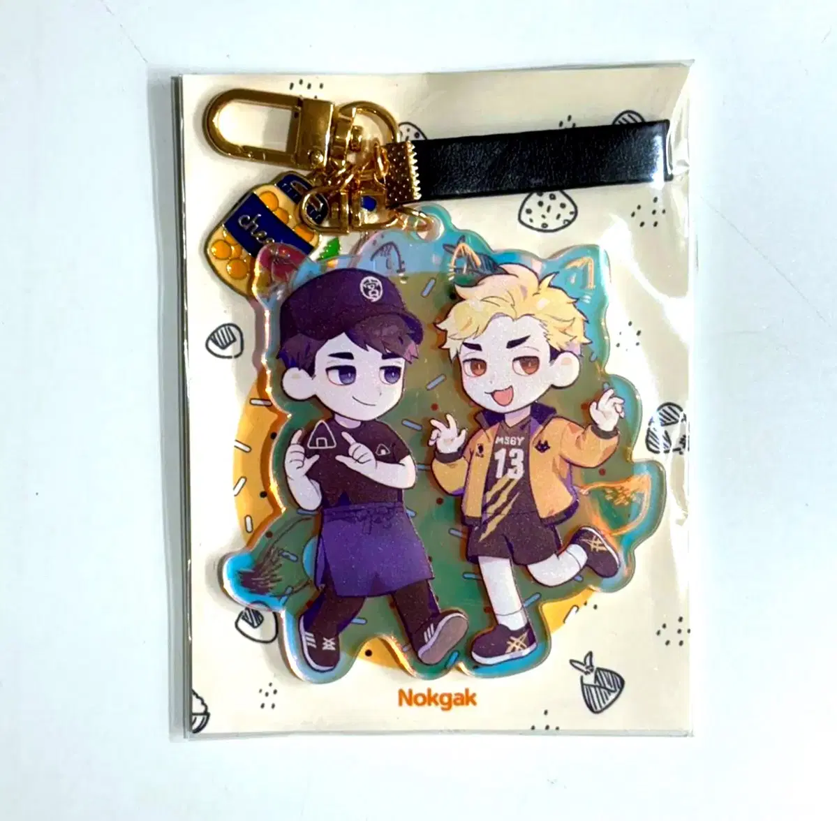 Osamu Atsumu hologram acrylic keyring Miya Inarizaki haikyuu Green Gak N