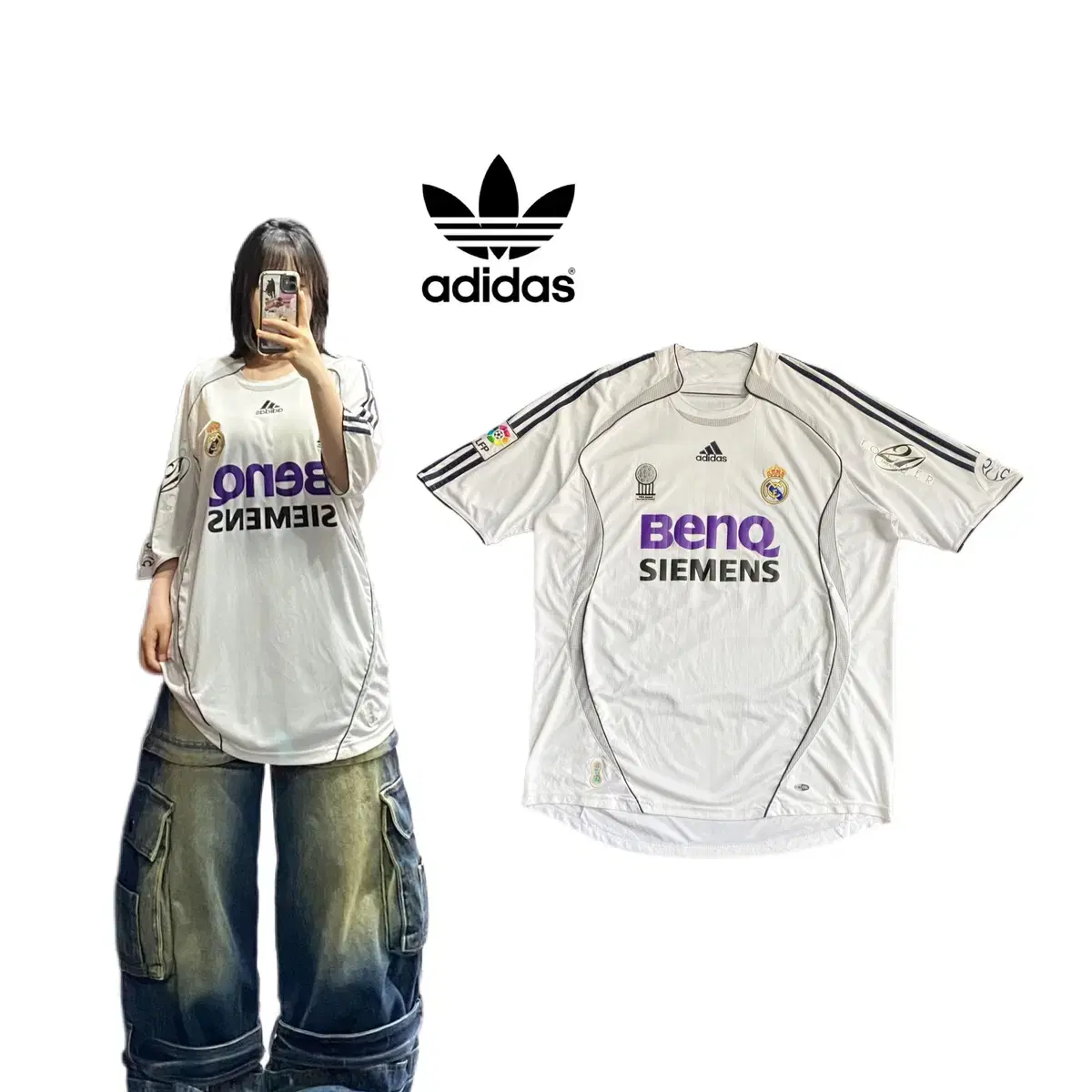 Adidas Real Madrid 06-07 Away Shirt - Kids