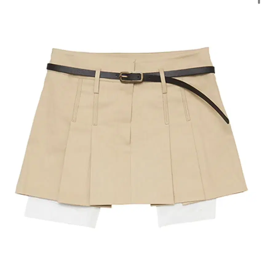 outxo 아웃엑소 Ivy stich skirt beige 프리사이즈