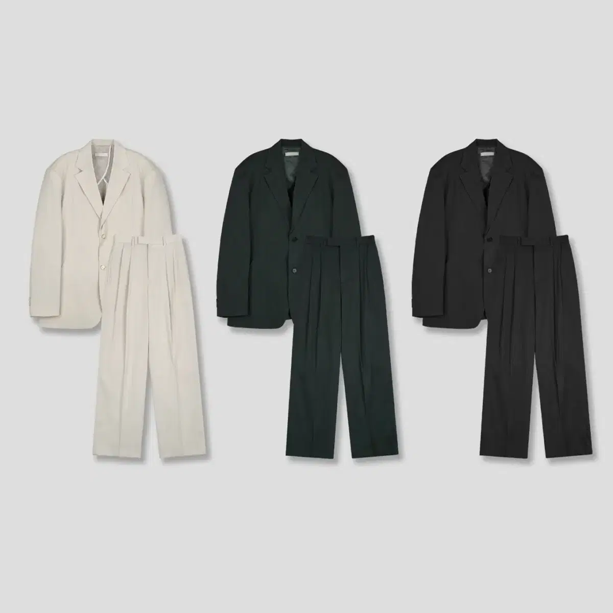 GC S1583 Ravi Linen Suit Set-up 3color