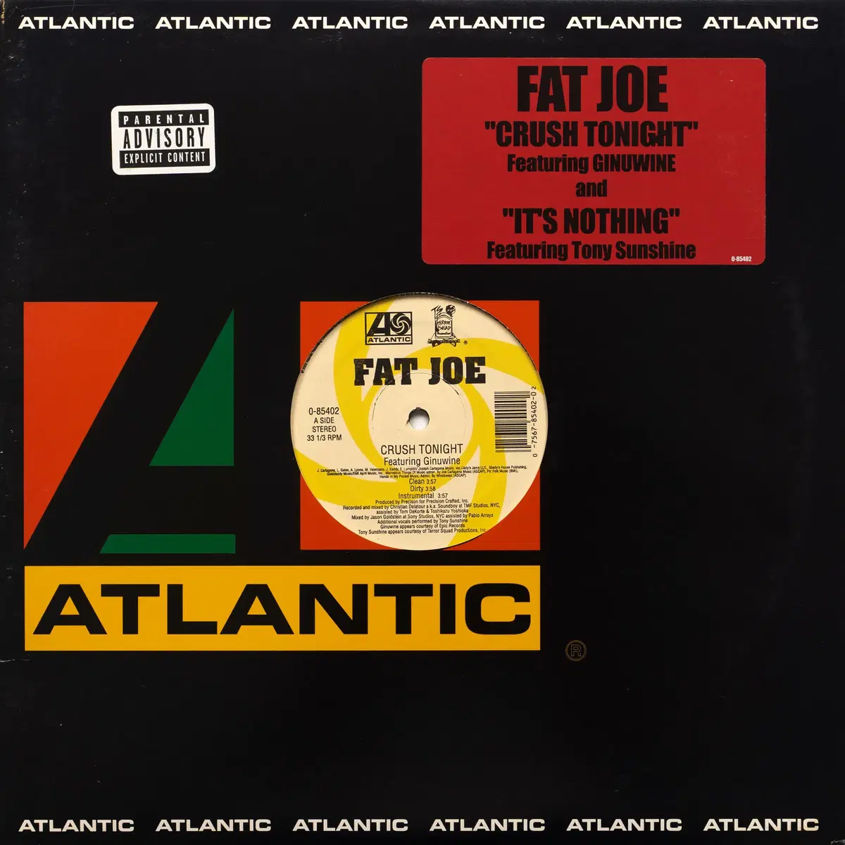 Fat Joe - Crush Tonight LP