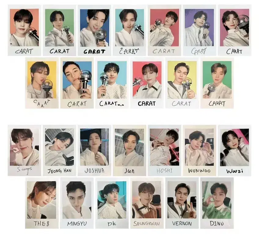 Follow Seventeen sticker Instant photocard pola sticker WTS