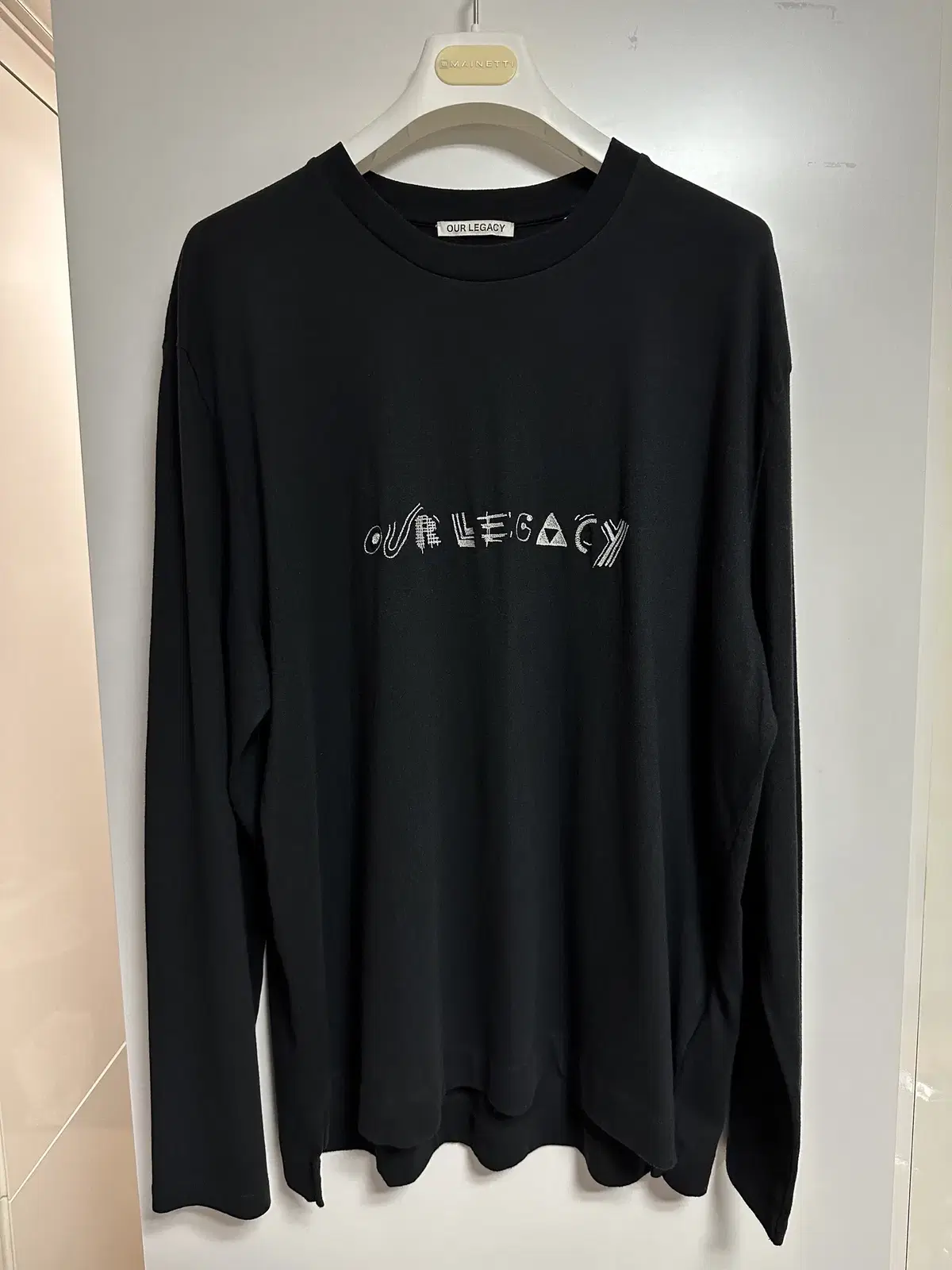 Haregashi / Embroidered long sleeve black / 52