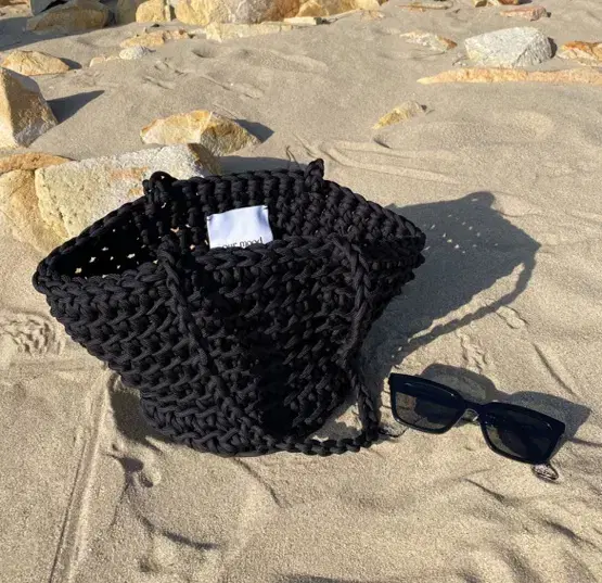 (새상품)아우어무드 our mood basket bag black