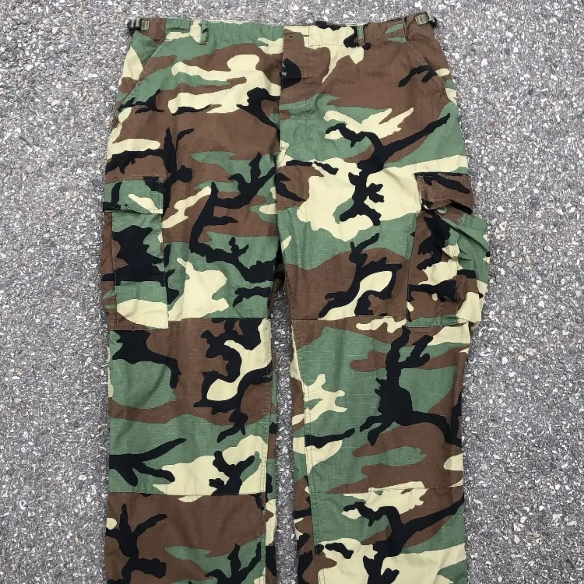 [L] Woodland Pants Vintage Military Cargo (35-36")