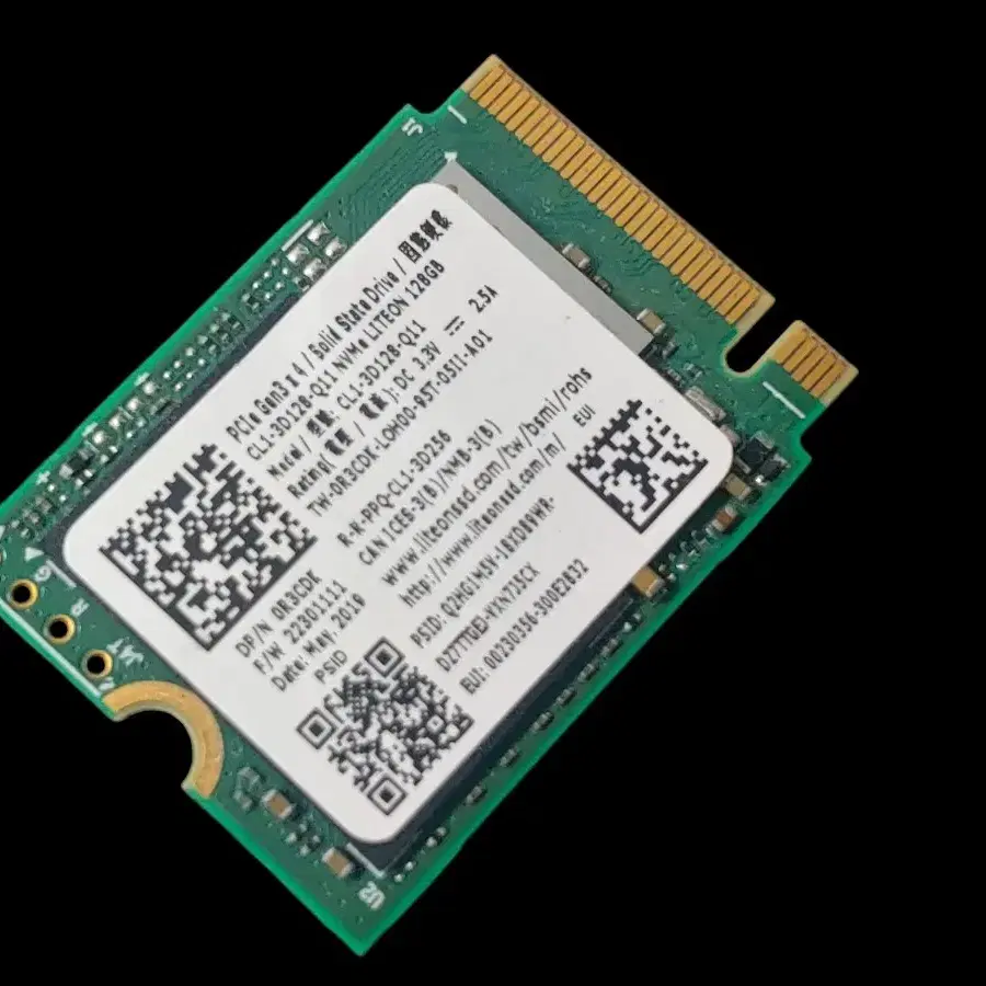 라이트온 128GB M.2 2230 PCle NVMe SSD