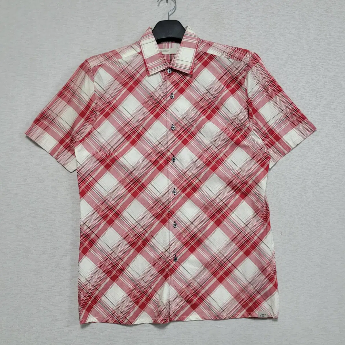 New arrivals Periel Short-sleeved check shirt Unisex 95-Slim 100 â'¬0527