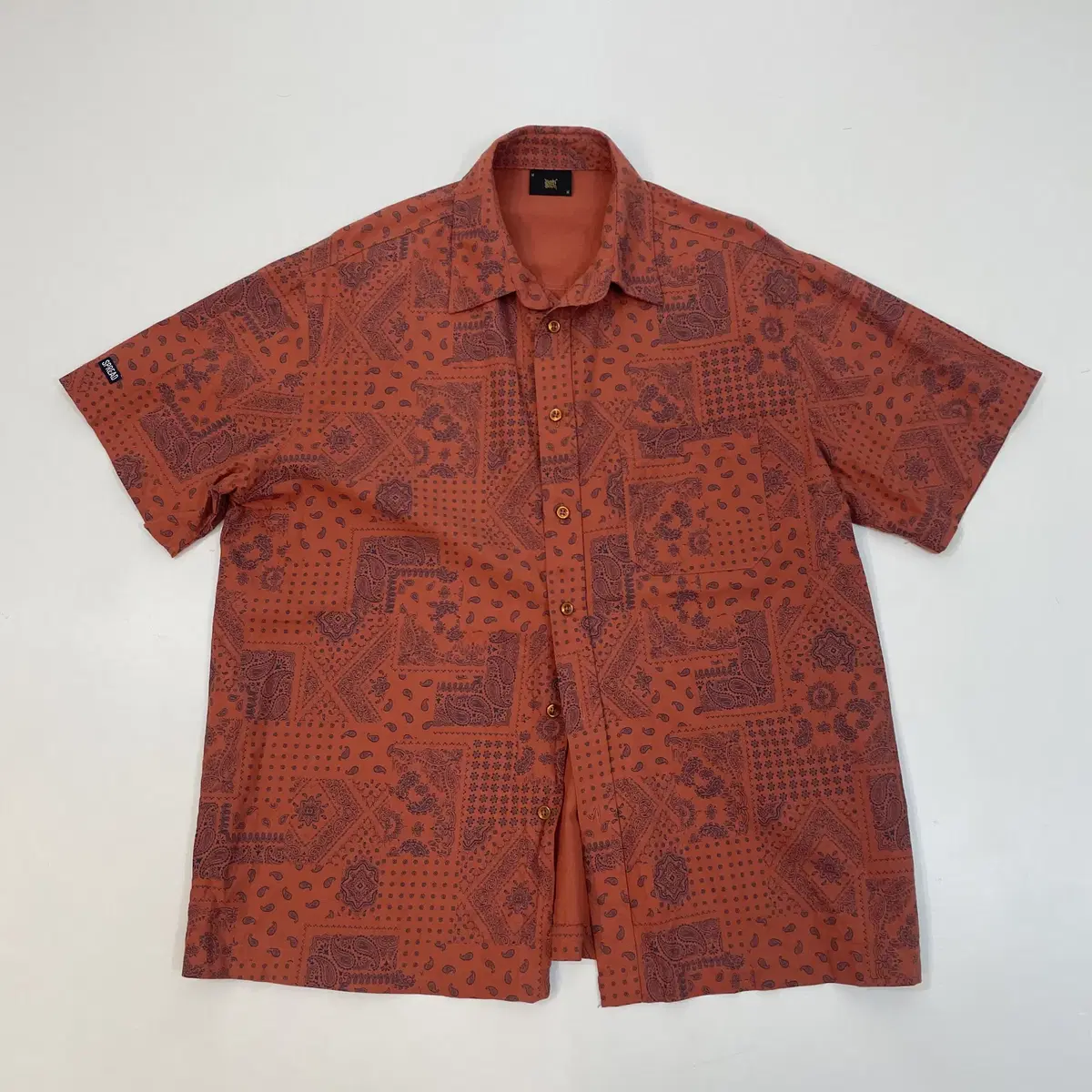 Brownbreath Paisley Half-Shirt M