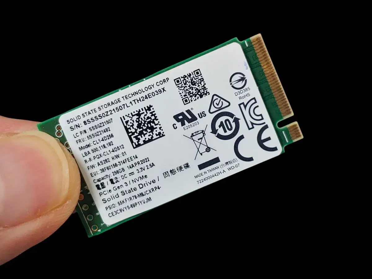 라이트온 M.2 NVMe 2242 SSD 256GB (상태좋음)