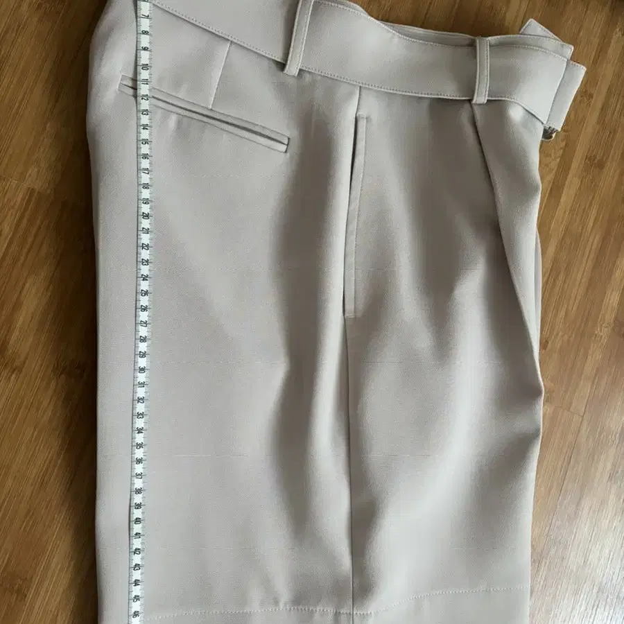 게드 하프 벨트 팬츠 크림 S HALF BELT PANTS CREAM