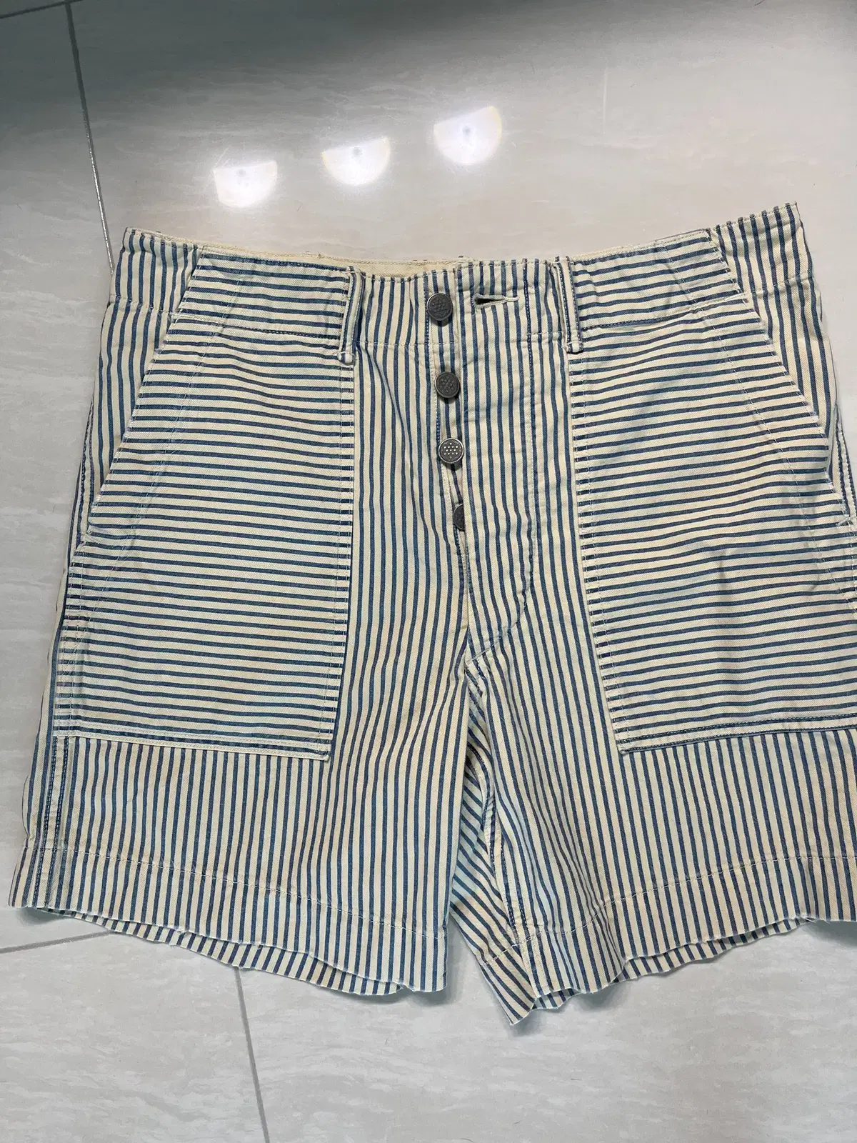 Rrl Double Rl Striped Linen Shorts Vahn