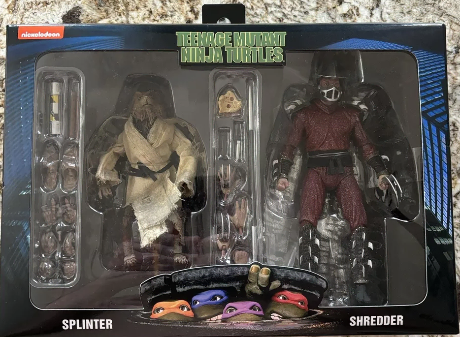 Teenage Mutant Ninja Turtles - Splinter vs Shredder Figure [Neca]