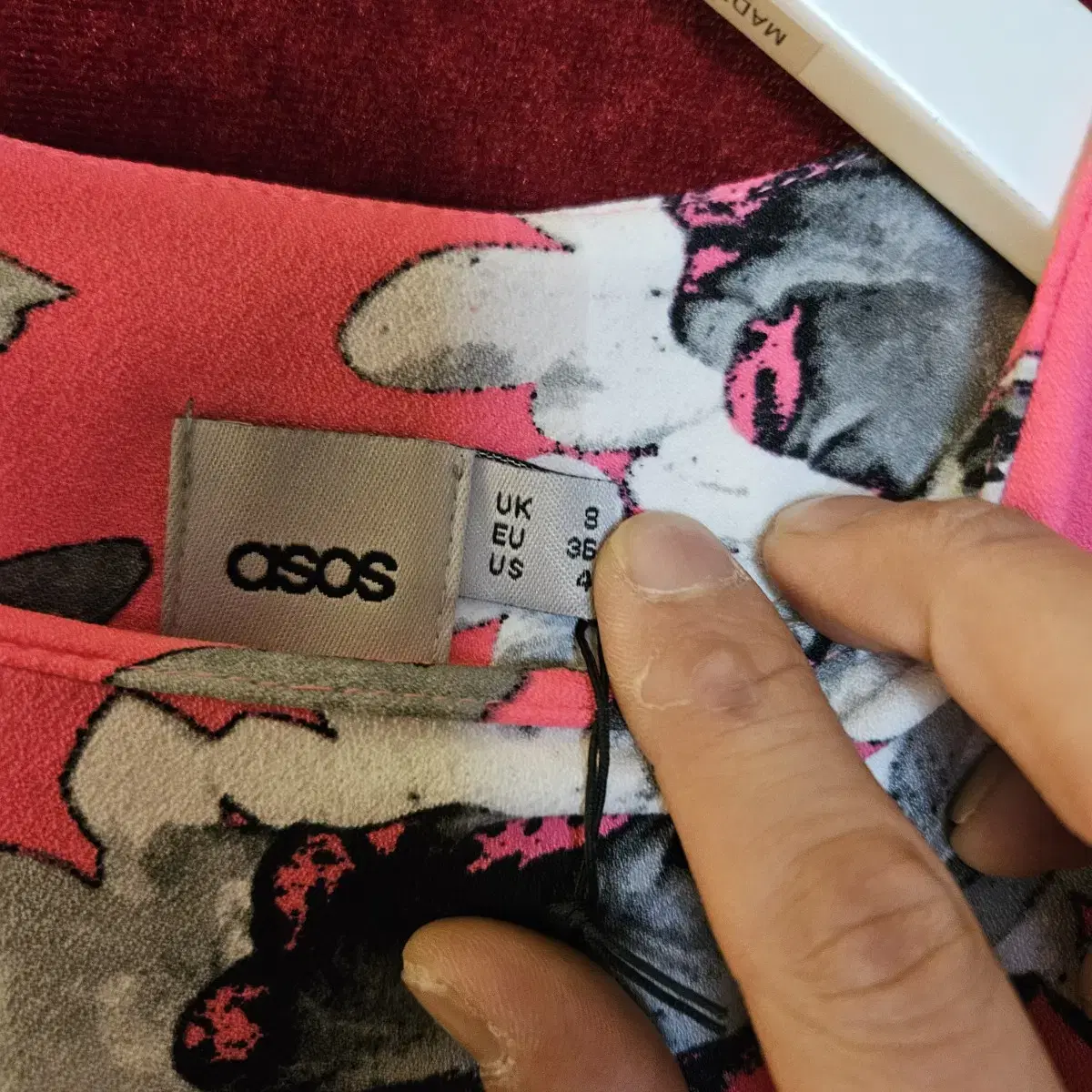 asos 아소스 플라워 슬림 원피스 UK8사이즈(55)