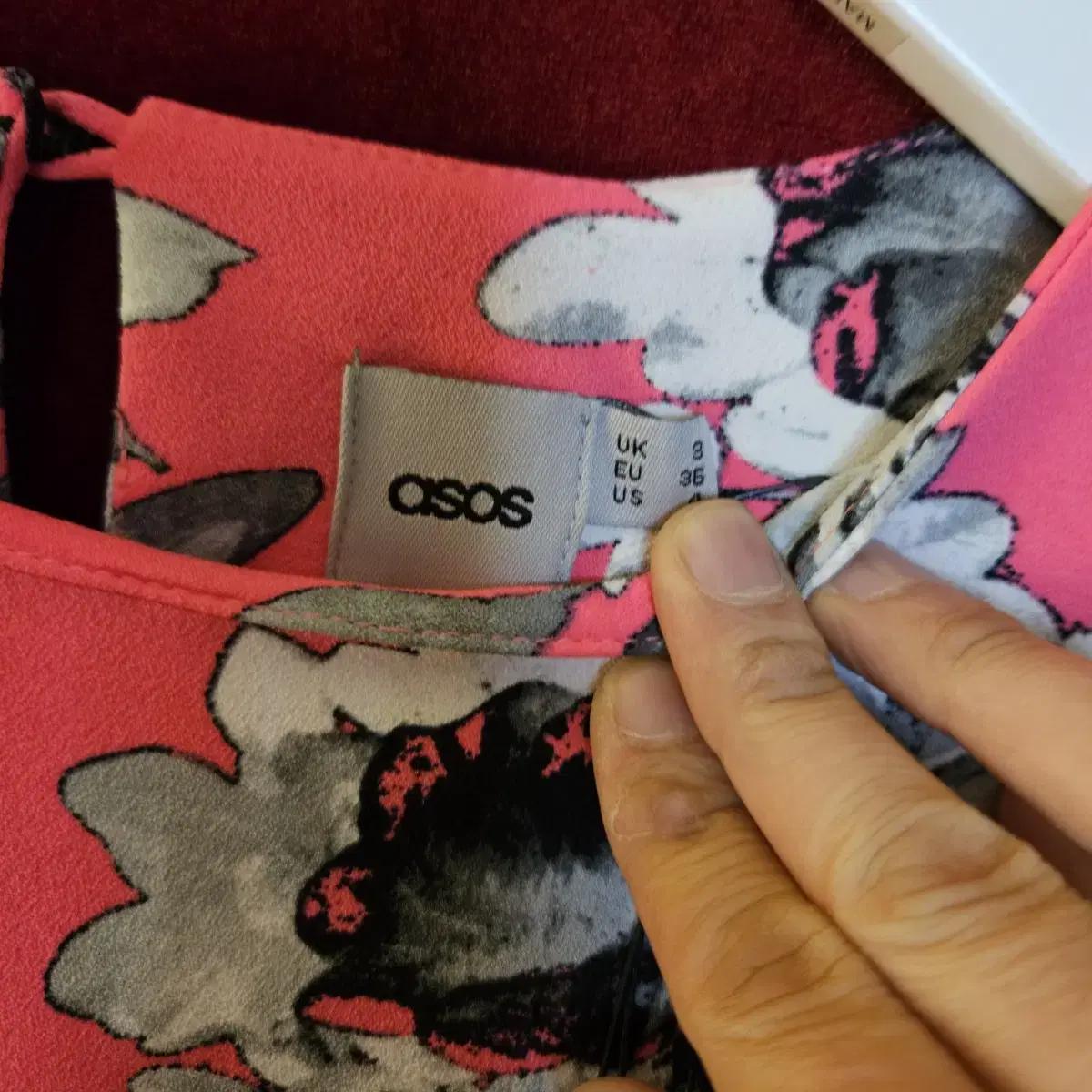 asos 아소스 플라워 슬림 원피스 UK8사이즈(55)