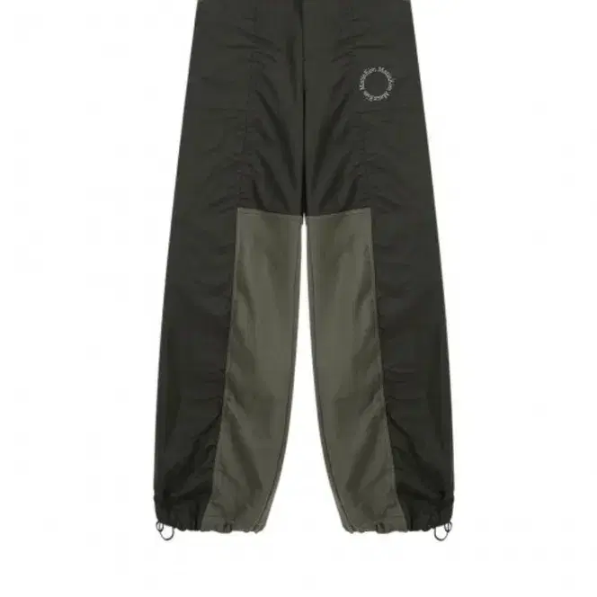 마뗑킴 TERRY MIXED NYLON PANTS IN KHAKI