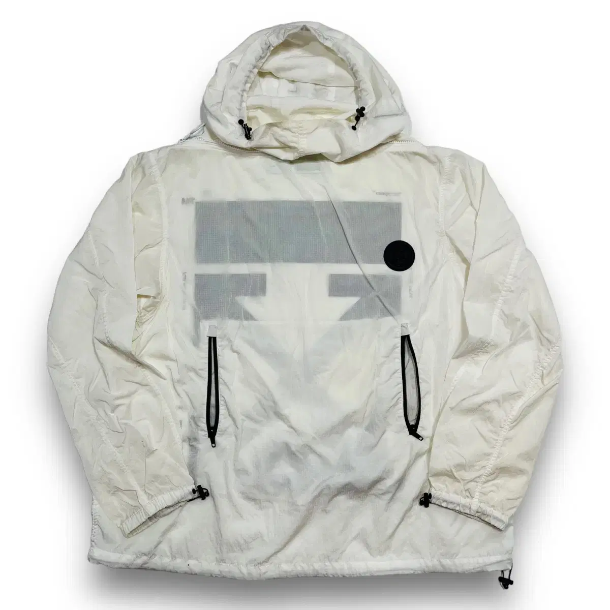 Off-White Packaway Pullover Arrow White Anorak