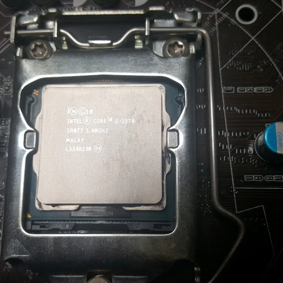 55-i5-3570 cpu+메인보드/경고음 4번울리는 불량