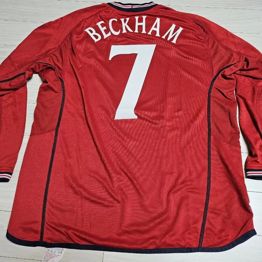 2002 엄브로 잉글랜드 어웨이 저지 XL 7 BECKHAM LS유니폼