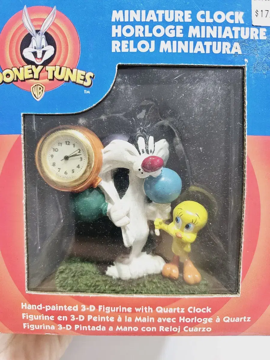 Looney Tunes Twitty Sylvester Clock Figure