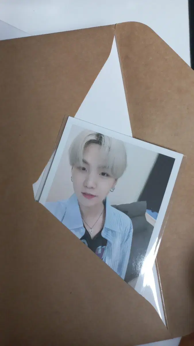 Yoon suga necklace makelog photocard