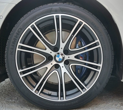 19인치 pcd 120 bmw f바디 540i 디자인 블랙폴리쉬 신품 휠