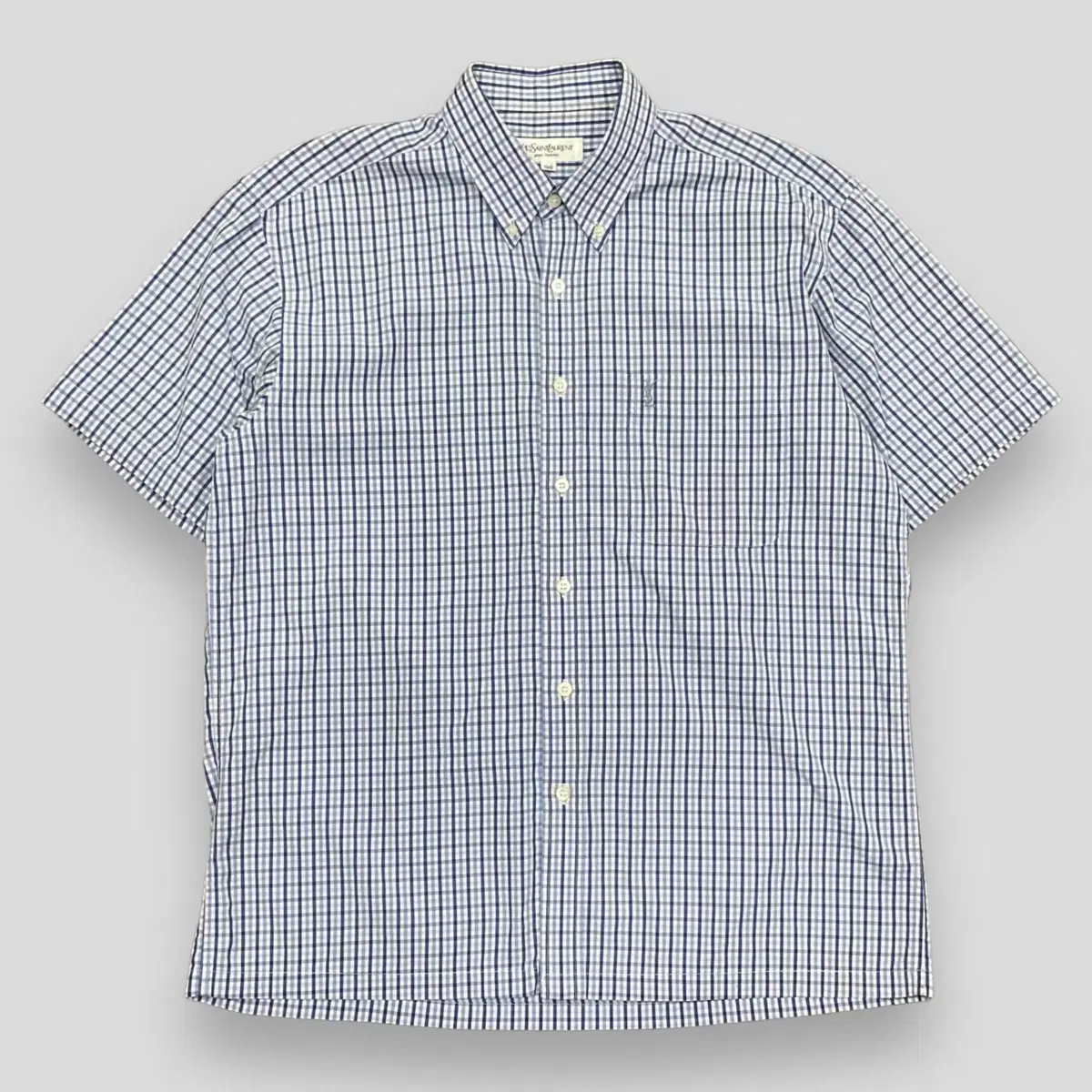 Yves Saint Laurent Check Short-Sleeved Shirt