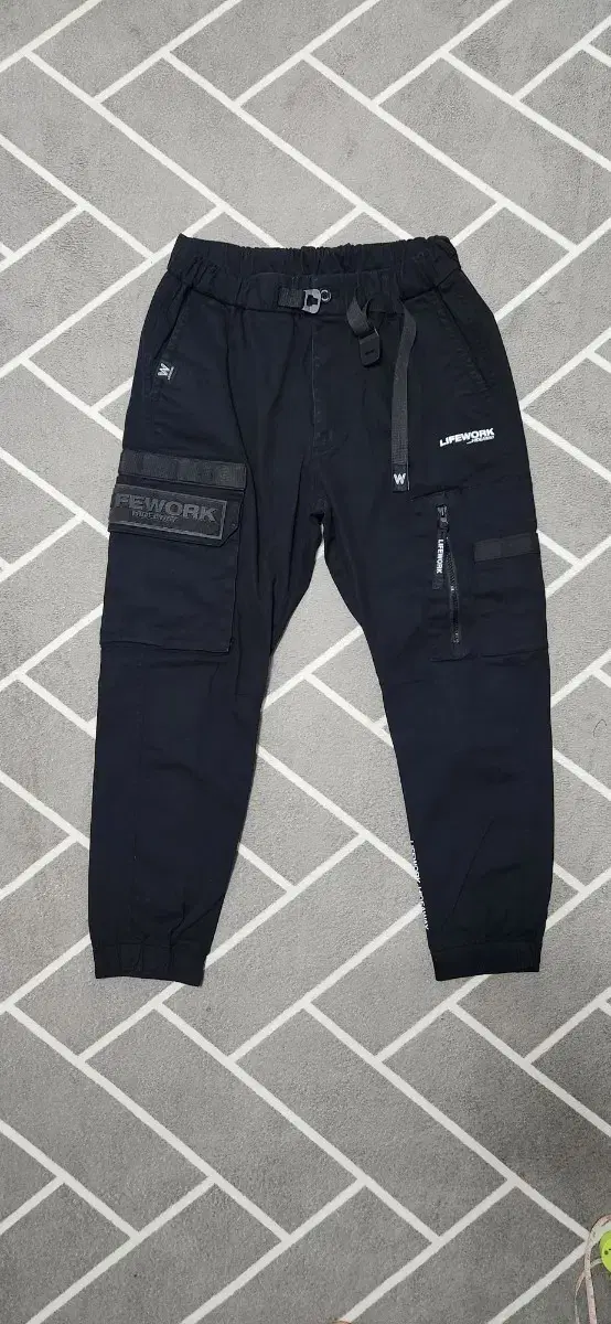 Lifework Span Cargo Jogger Pants S 76 Black