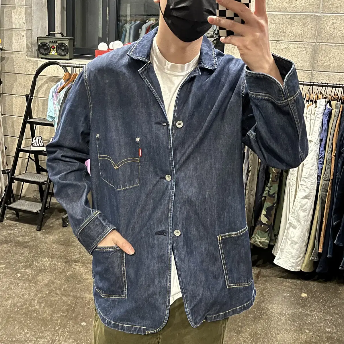 00s Levis 데님 블레이저 자켓 (100-105)