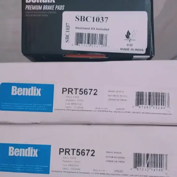 Bendix 디스크 , 패드 신품 판매 자동차