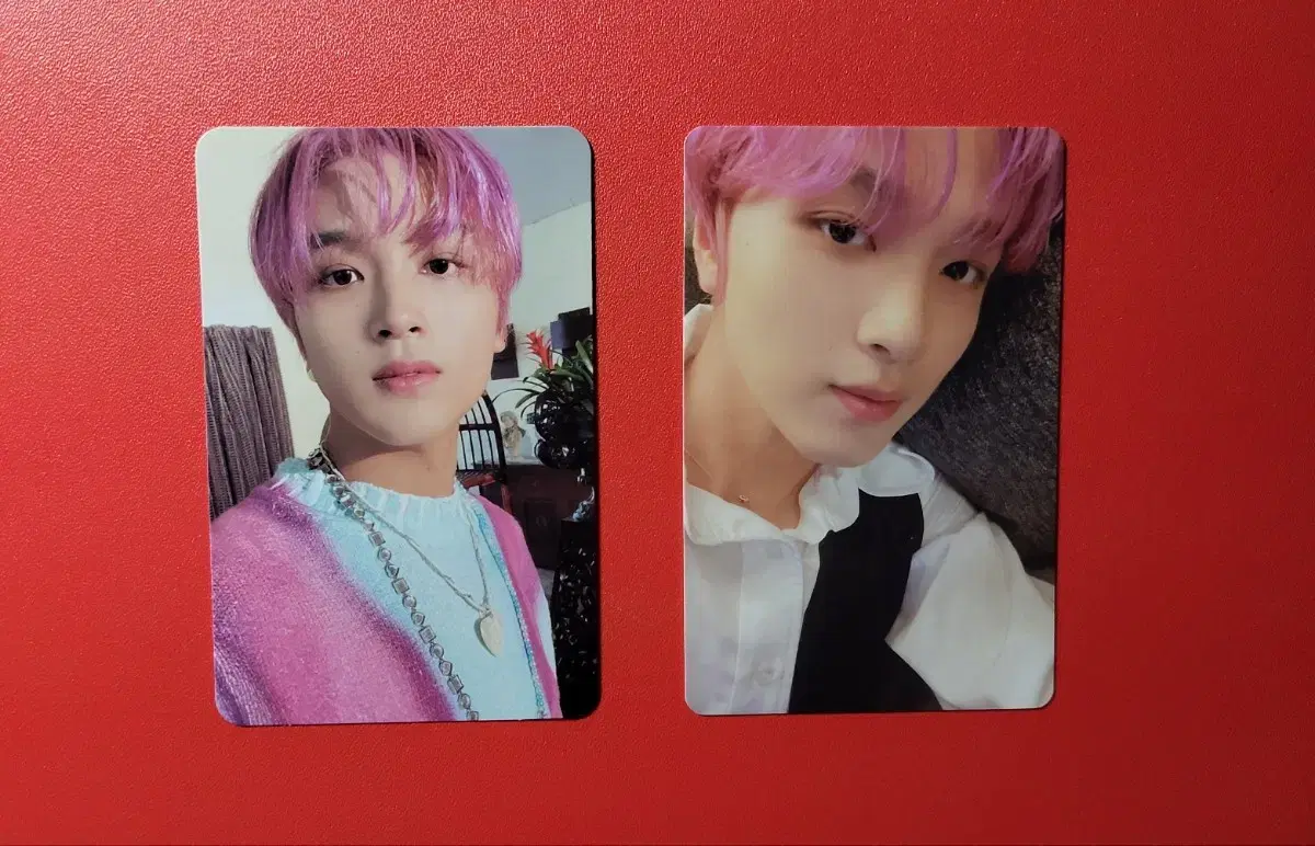 Free shipping to your door) NCT dream haechan pink hair photocard