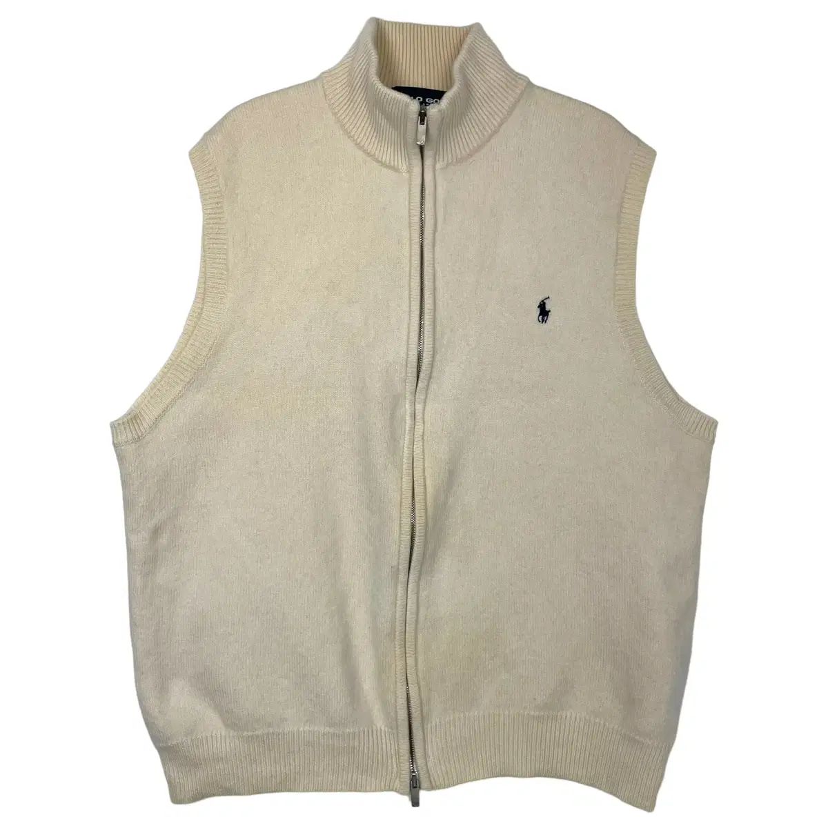 Polo Ralph Lauren Turtleneck Knit Zip-up Vest Jo