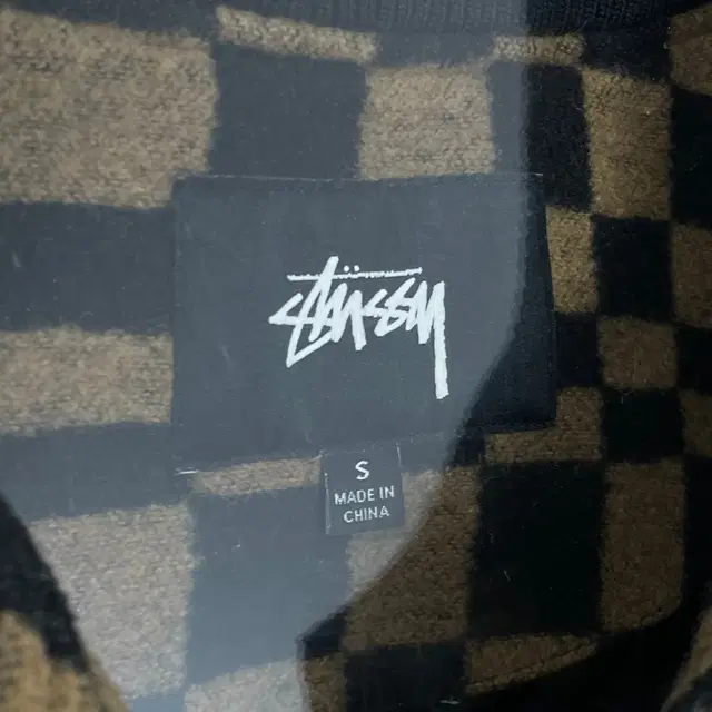 stussy 스투시 패턴 바시티 블루종 자켓